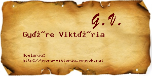 Györe Viktória névjegykártya