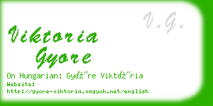 viktoria gyore business card